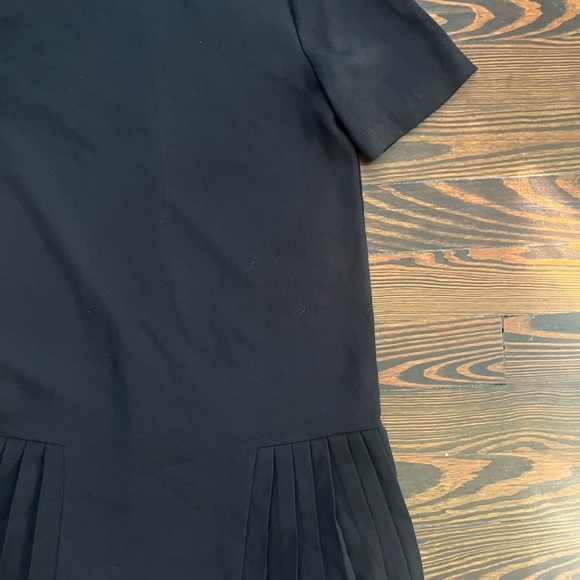 Zara Elegant Black Pleated Dress S - Picture 3 of 4